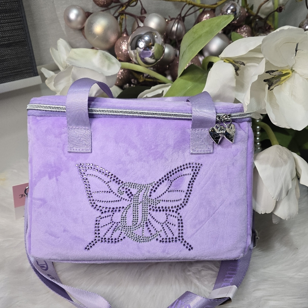 Juicy Couture Lavender Butterfly Design Cooler BagBrand new